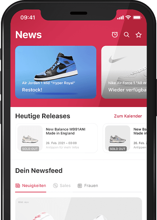 Newsfeed der HEAT MVMNT App